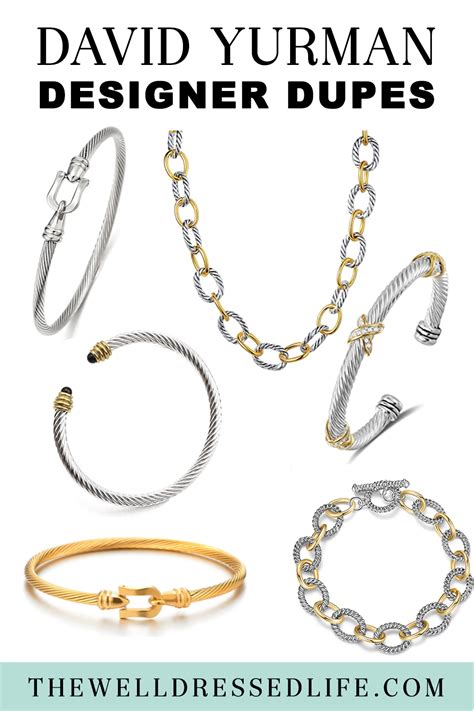 best dupes for david yurman